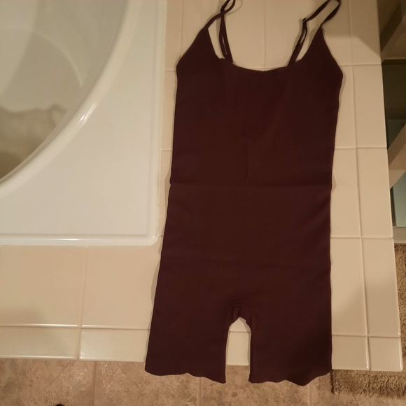 Free People Intimately One To Watch Women's Chocolate Romper - Picture 6 of 8